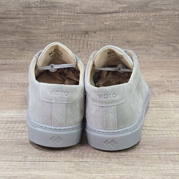 Koio Capri Low Men's Size 13 Light Gray Suede Sneakers NEW - Picture 4 of 9